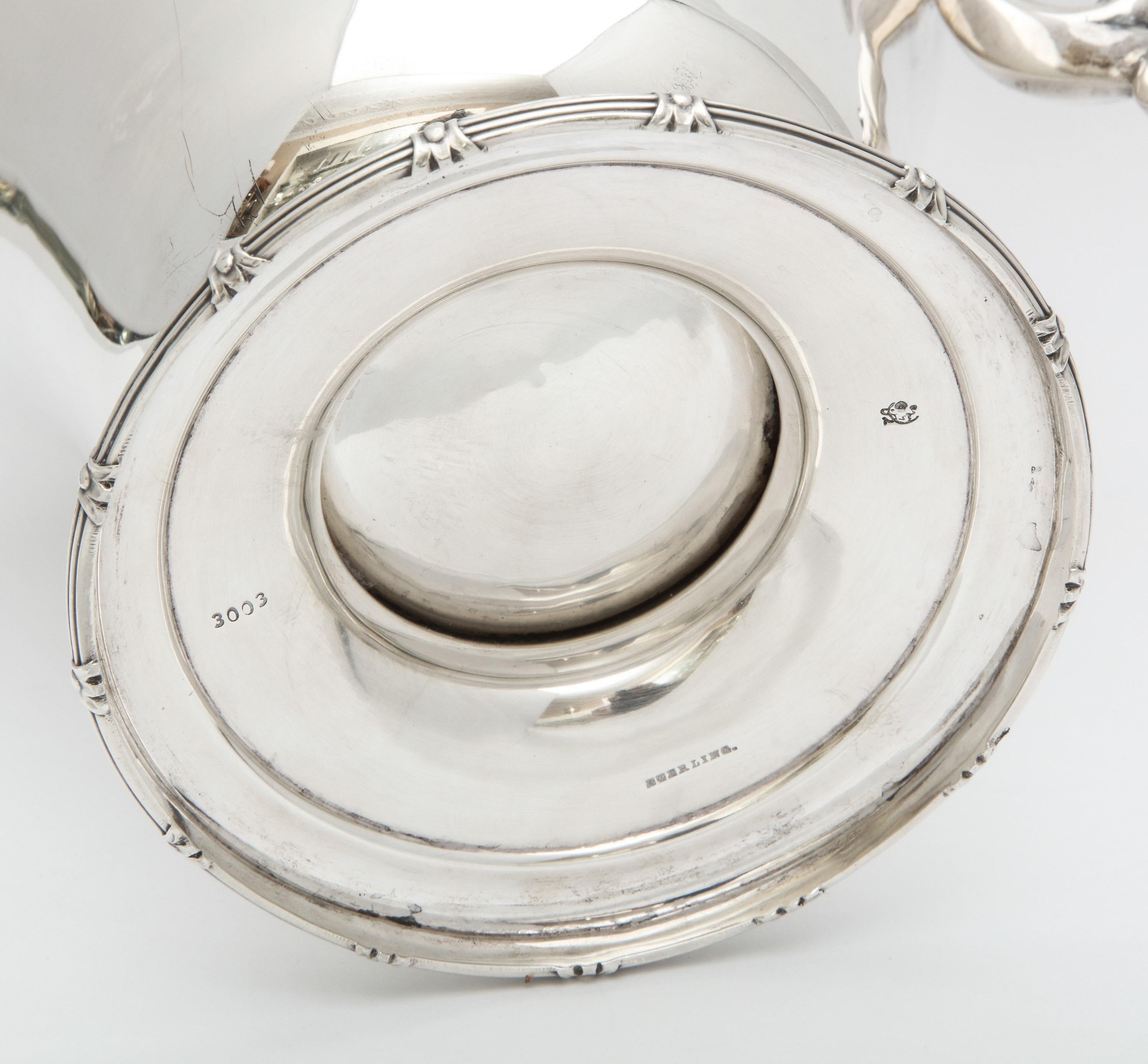 Neoclassical-Style Sterling Silver Water Pitcher 4