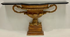 Neo-Classical Style Swan Handle Urn Form Console Table, Att. to Grosfeld House