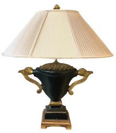 Neo-Classical Style Table Lamp By Chelsea House With Silk Shade