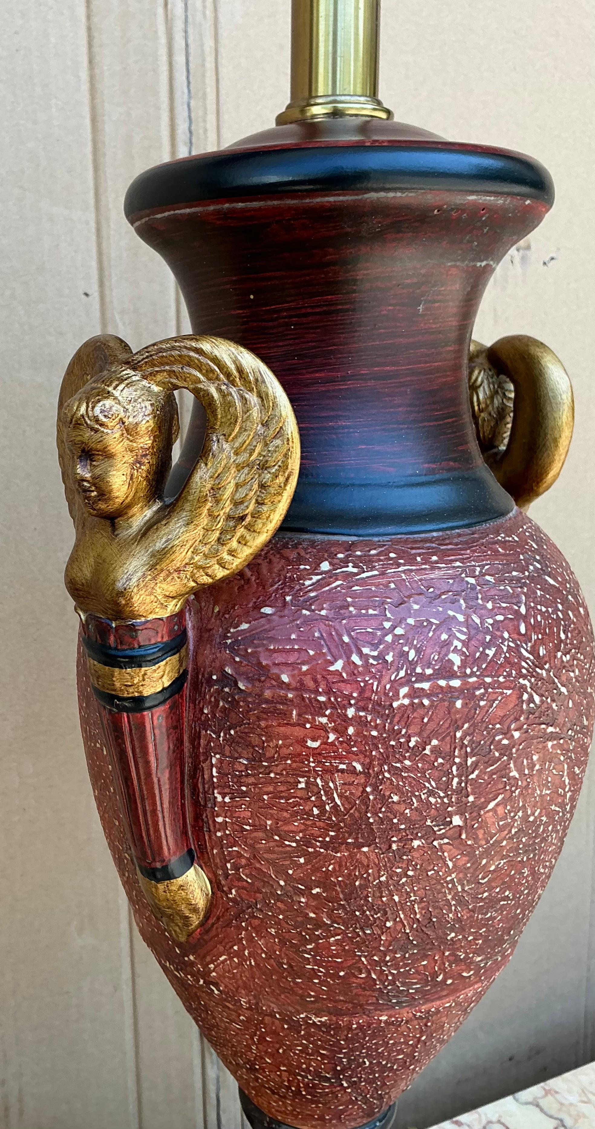 Brass Neo-Classical Style Table Lamps By Frederick Cooper - Pair For Sale