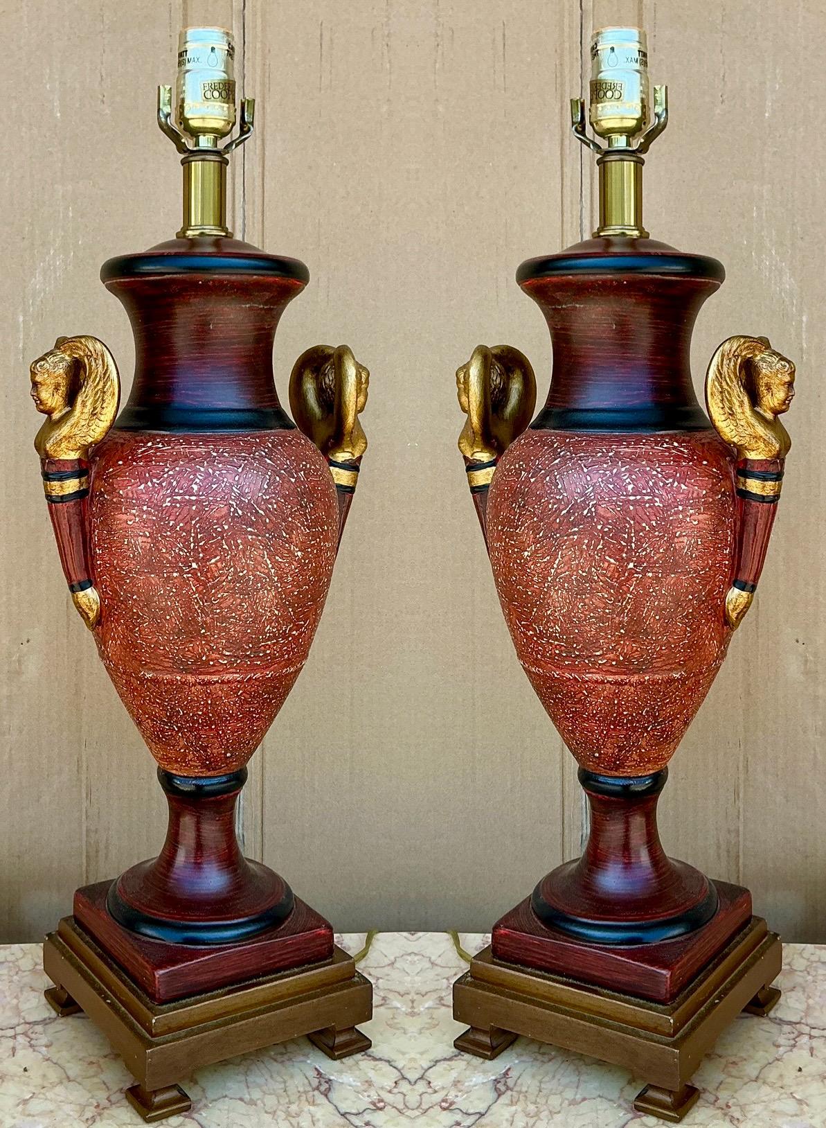 Neo-Classical Style Table Lamps By Frederick Cooper - Pair For Sale 2