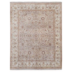 Tapis en laine Neo Classical Warm Neutral with Rust 7'9''x10'' (Neo classique, chaud et neutre avec rouille)