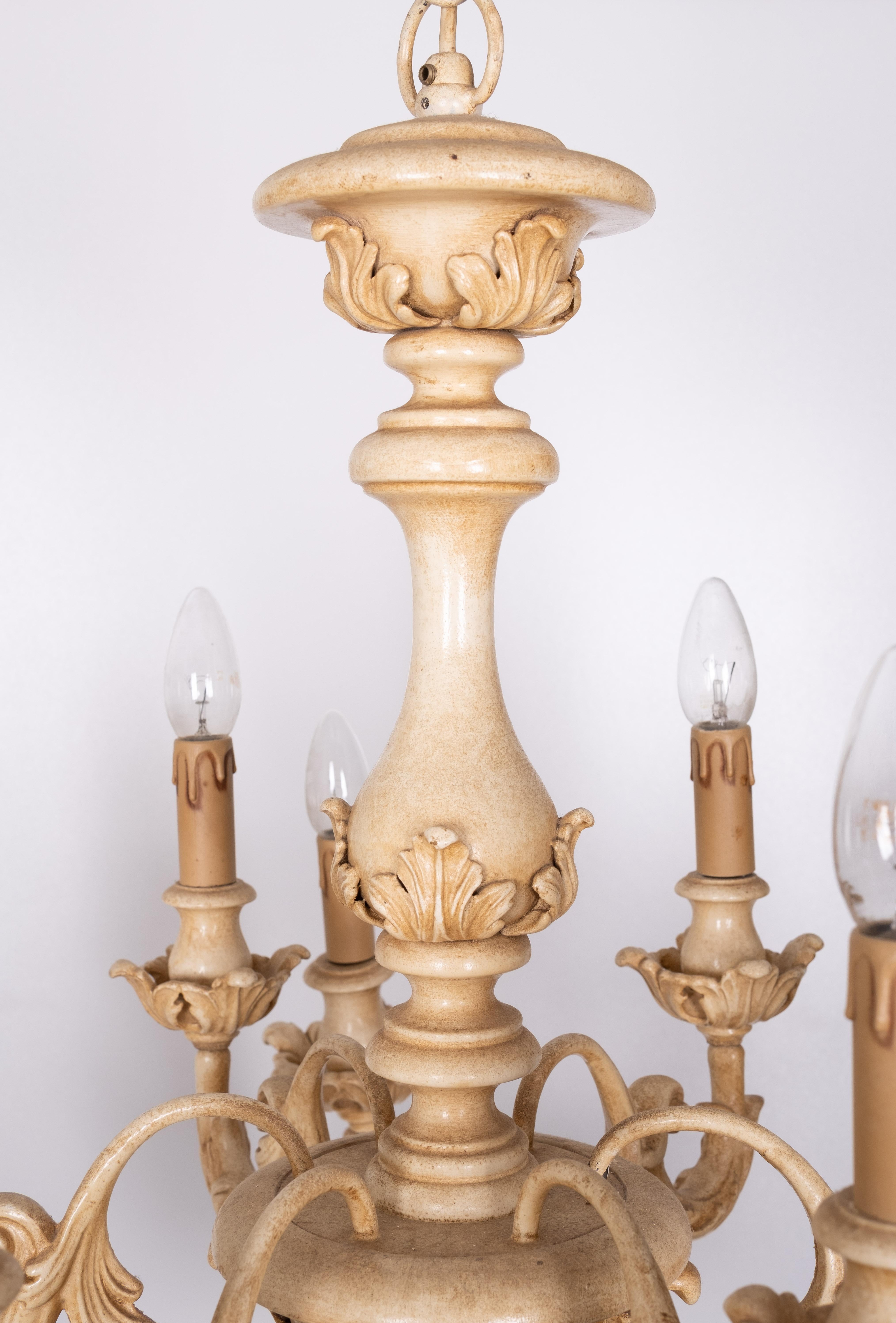 Lampadario in legno neo-classico  Estro Fiorentino srl    Firenze In condizioni buone in vendita a Den Haag, NL