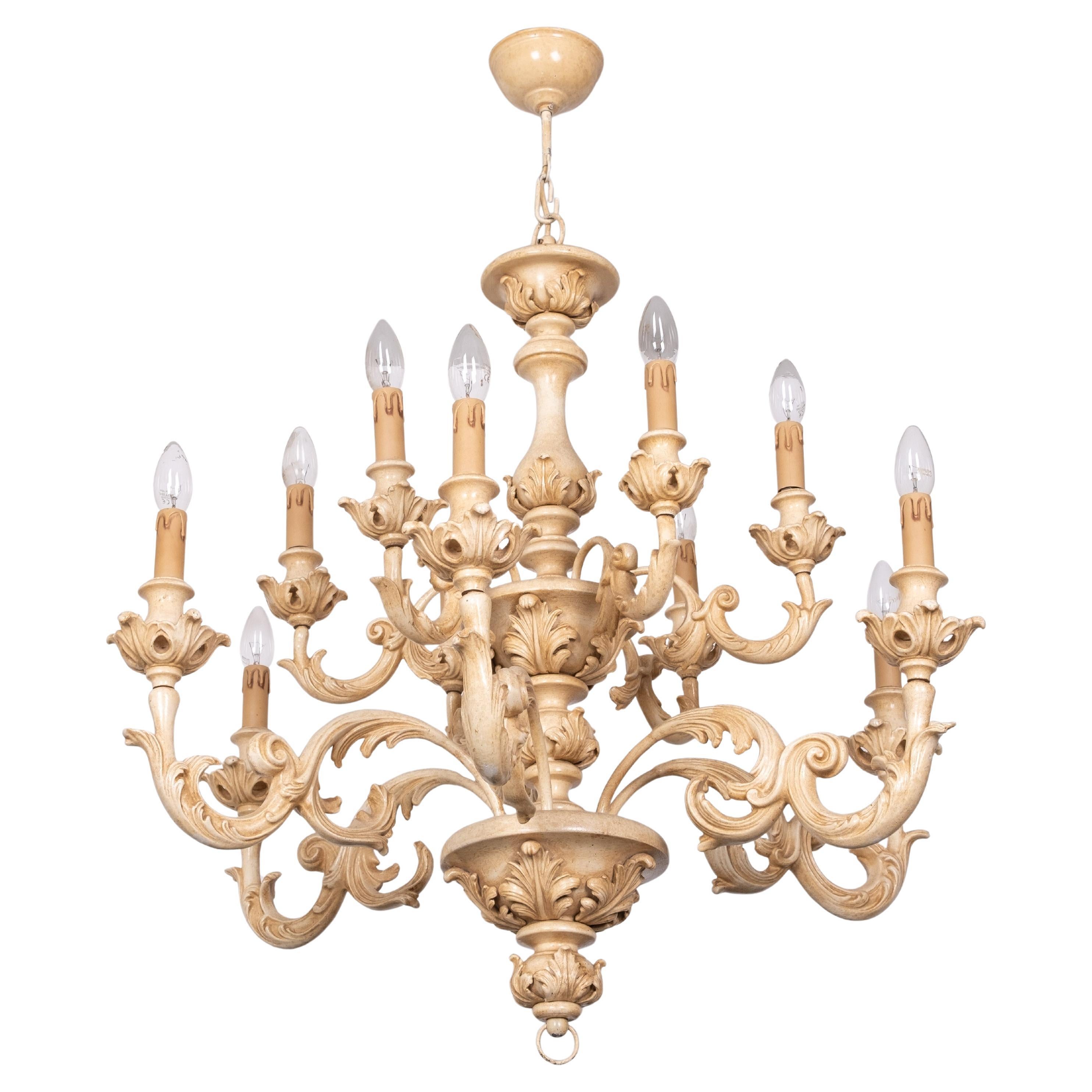 Neo Classical Wooden Chandelier  Estro Fiorentino srl    Firenze