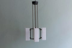 Neo-Constructivist Italian Pendant Light by Stilnovo, Milanese School, ca 1959