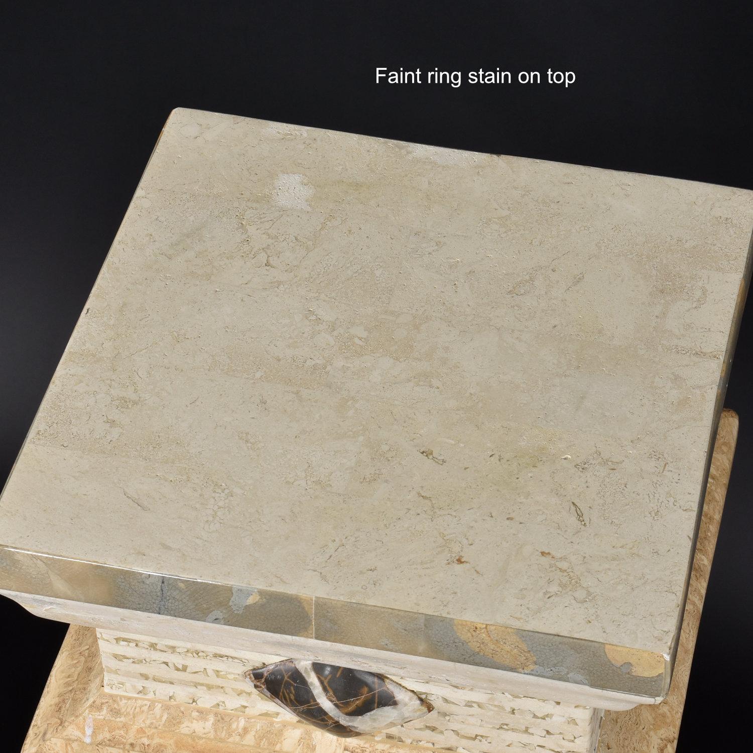 Neo Deco Maitland Smith Tessellated Stone Display Pedestal 3