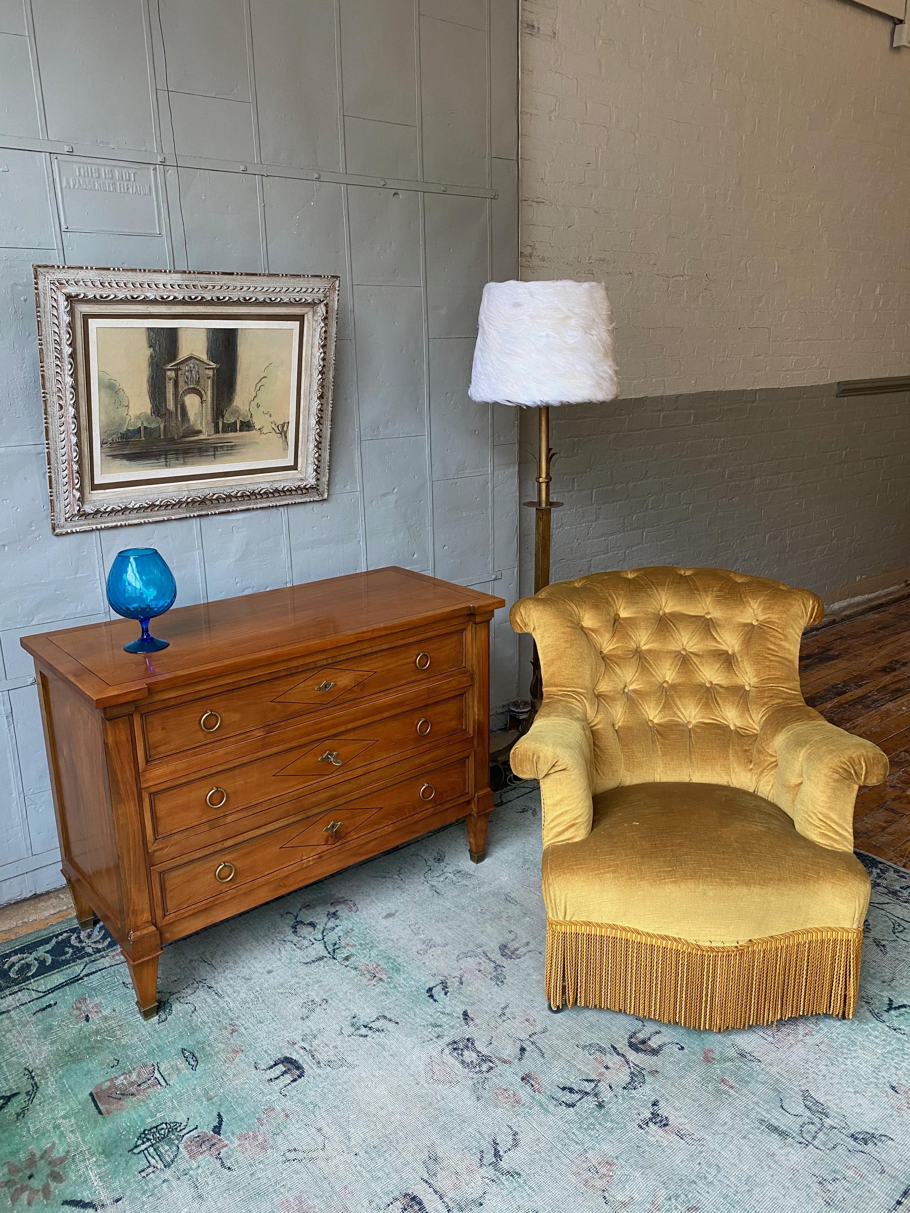 French 1940s Directoire Style Fruitwood Chest of Drawers For Sale 7