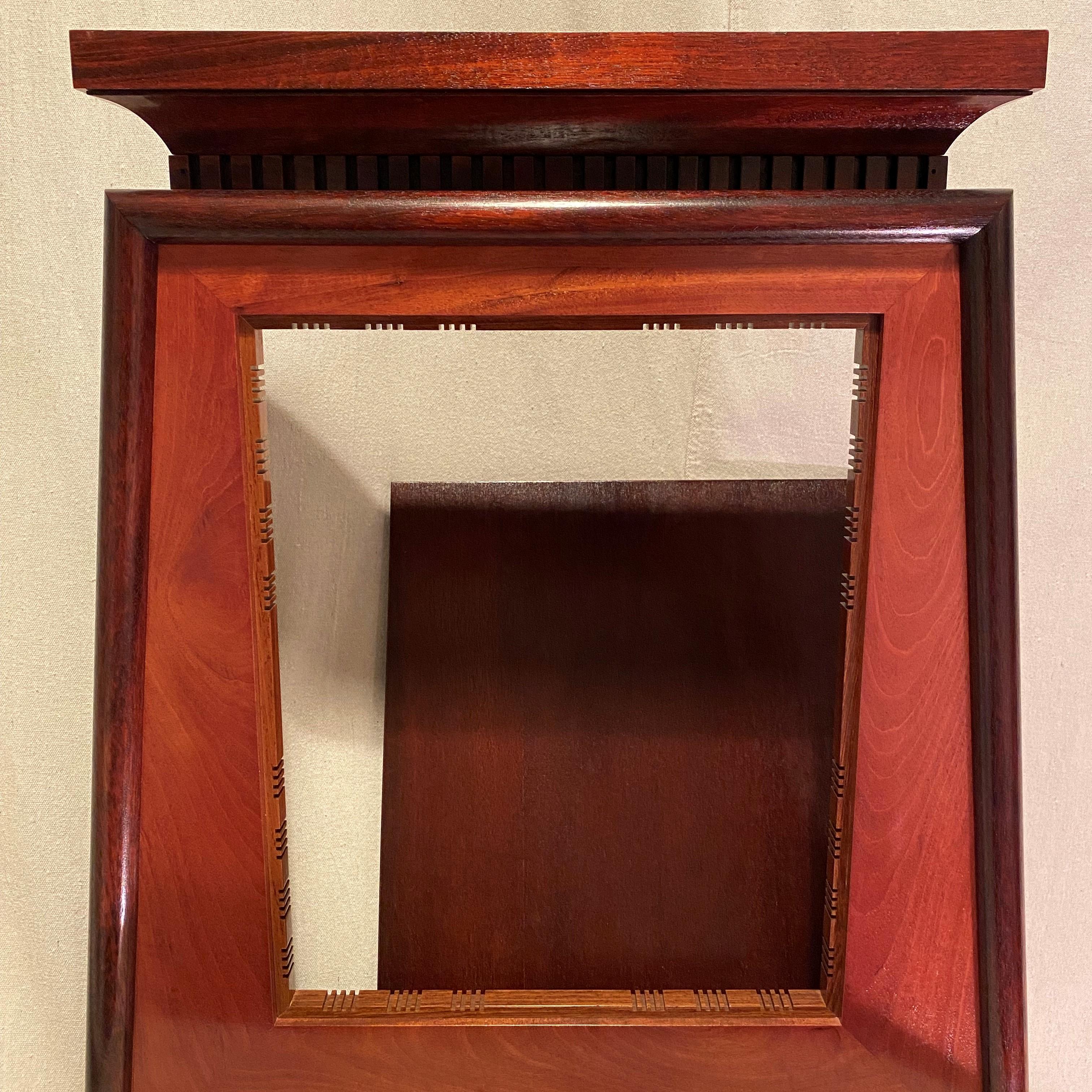 American Neo Egyptian Two Tone Solid Mahogany & Rosewood Picture / Mirror Frames For Sale