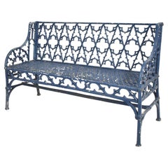 Neo-Gothic cast iron bench, 19th c.