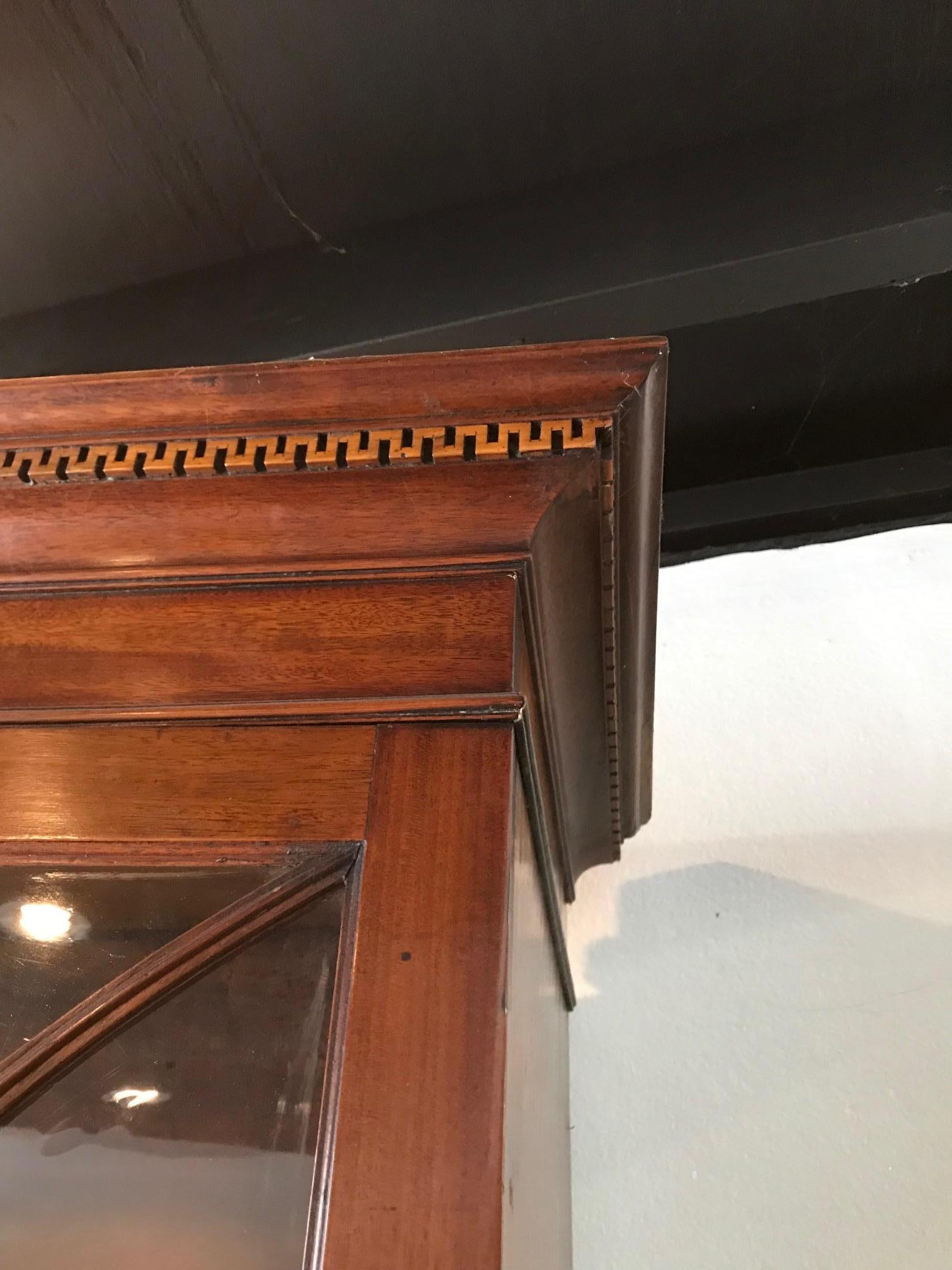 Neo-Gothic Early 19th Century Classical English Regency Bookcase Secretary Desk 1