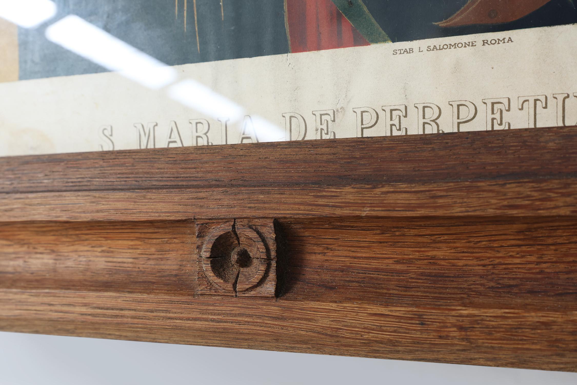 Triptyque religieux néo-gothique représentant Marie de l'aide perpétuelle en vente 2