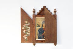 Neo-Gothic Religious Triptych of “Mary of Perpetual Help”