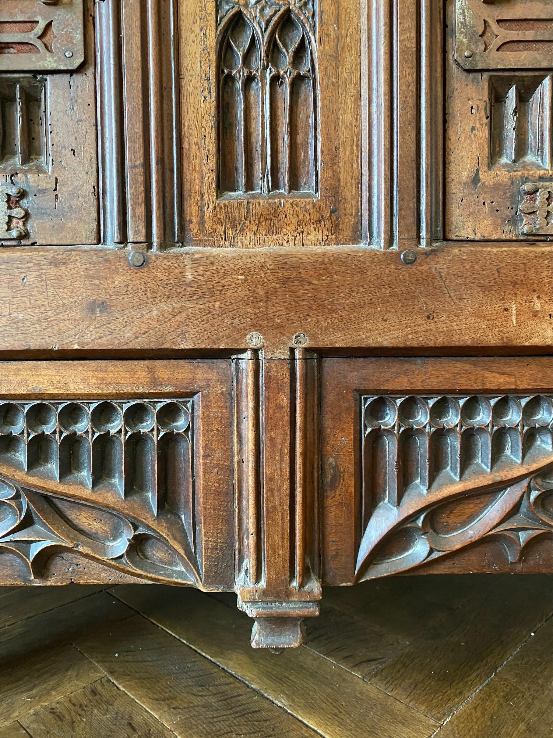 French Neo-Gothic Sideboard 19th Century
