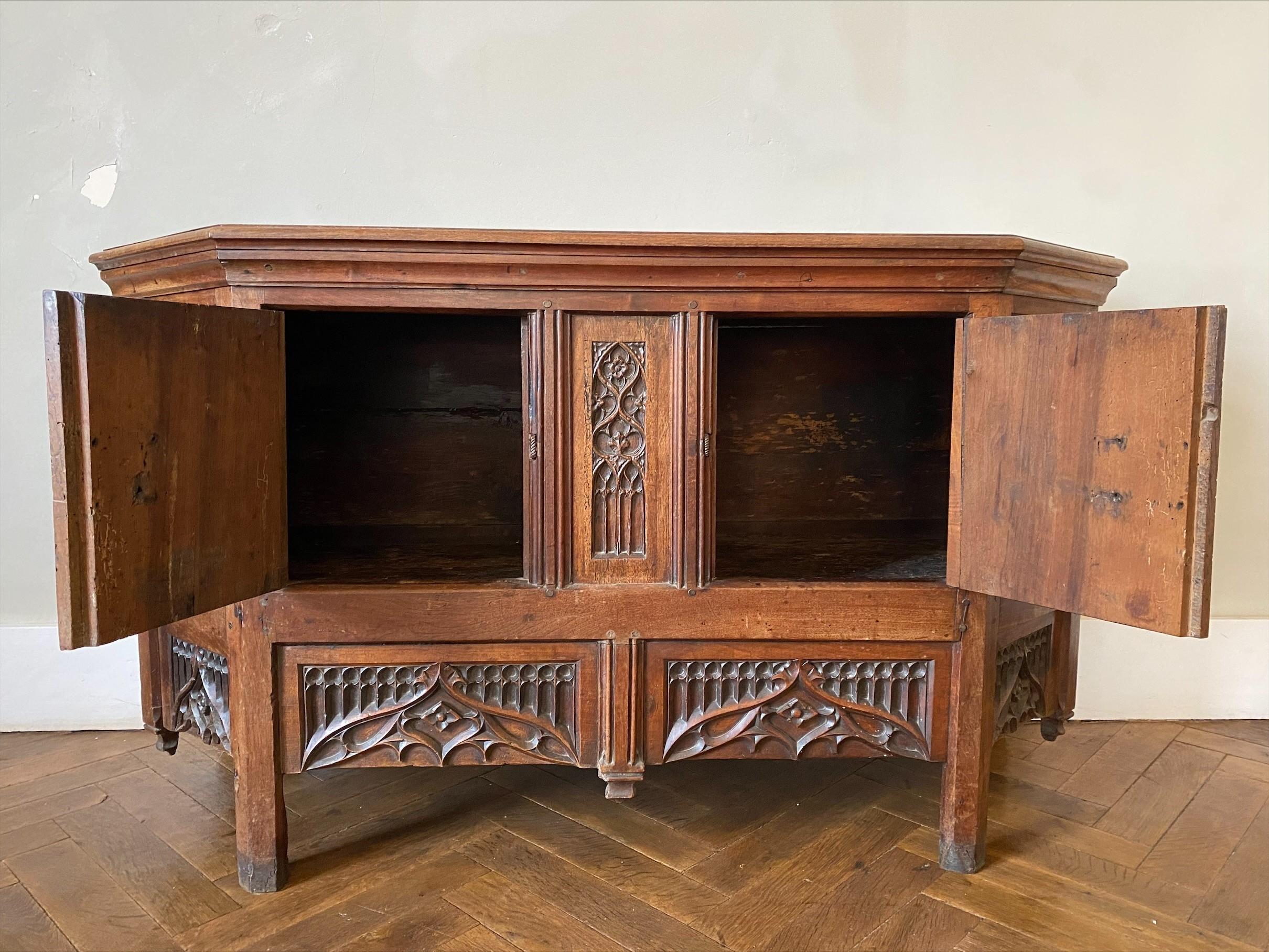 Neo-Gothic Sideboard 19th Century 2