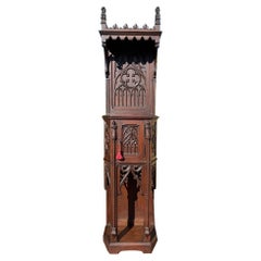 Neo-Gothic Style Carved Oak Credenza