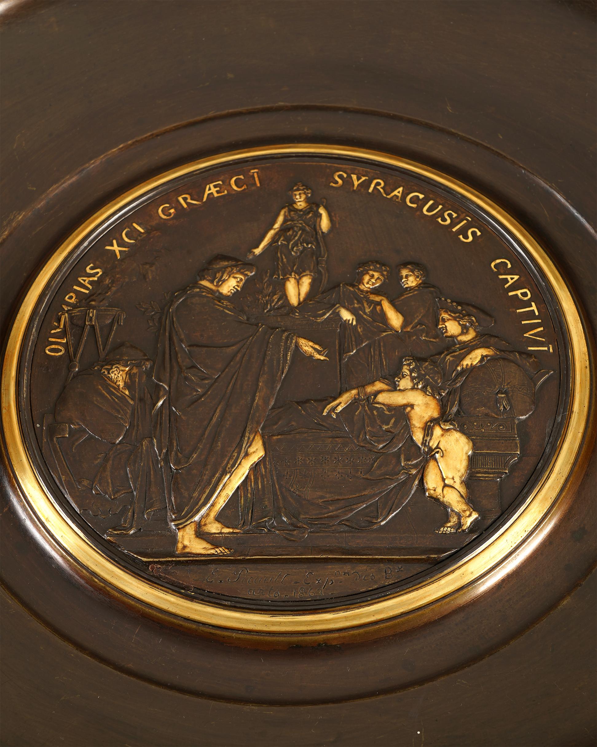 Neo-griechischer Guridon von E. Picault, Frankreich, 1863 (Französisch) im Angebot