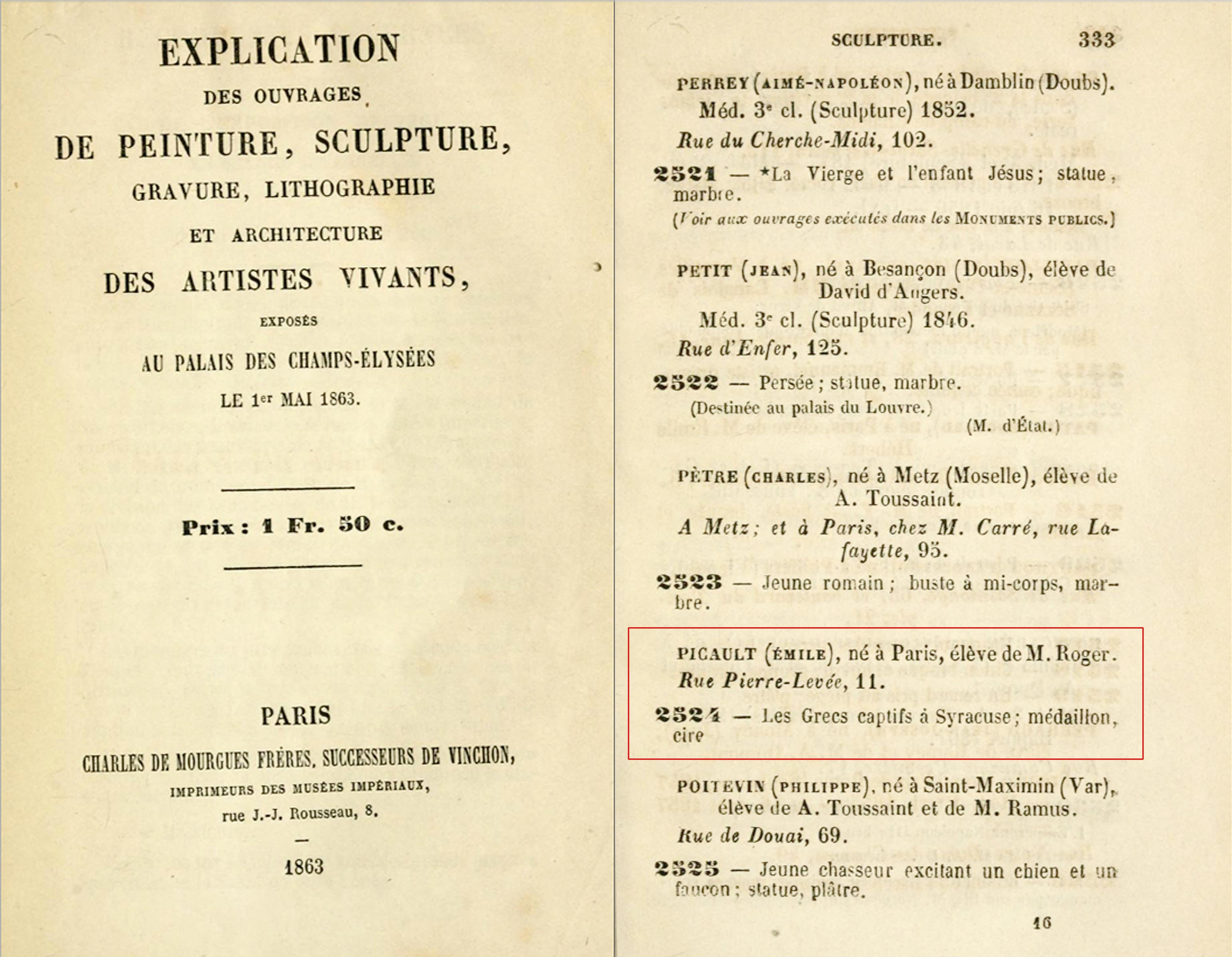 Neo-griechischer Guridon von E. Picault, Frankreich, 1863 im Angebot 1