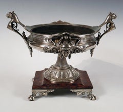 Neo-Greek Silvered Bronze Bowl Attributed to G. Servant, France, circa 1880