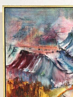 Neo-Impressionist Grand Canyon Painting By Anne Caputo Reppucci, Ca. 1980s