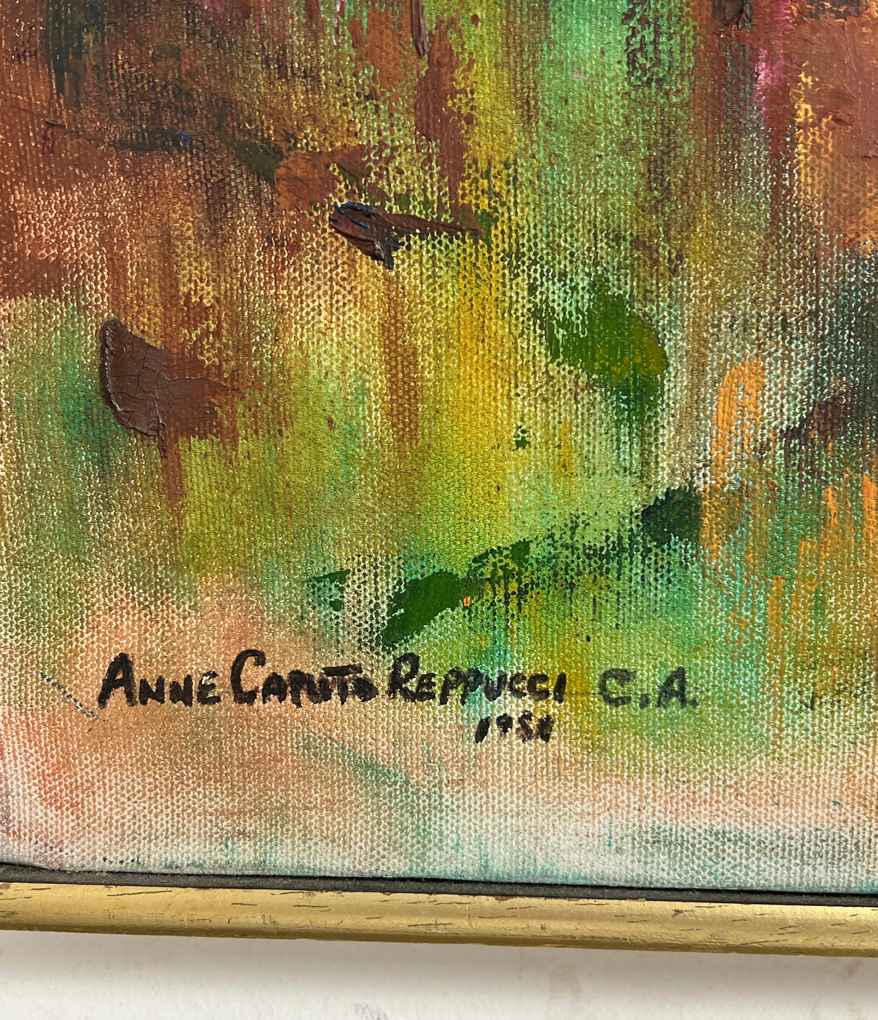 Neoimpressionistisches Grand-Canyon-Gemälde von Anne Caputo Reppucci, ca. 1980s im Angebot 1