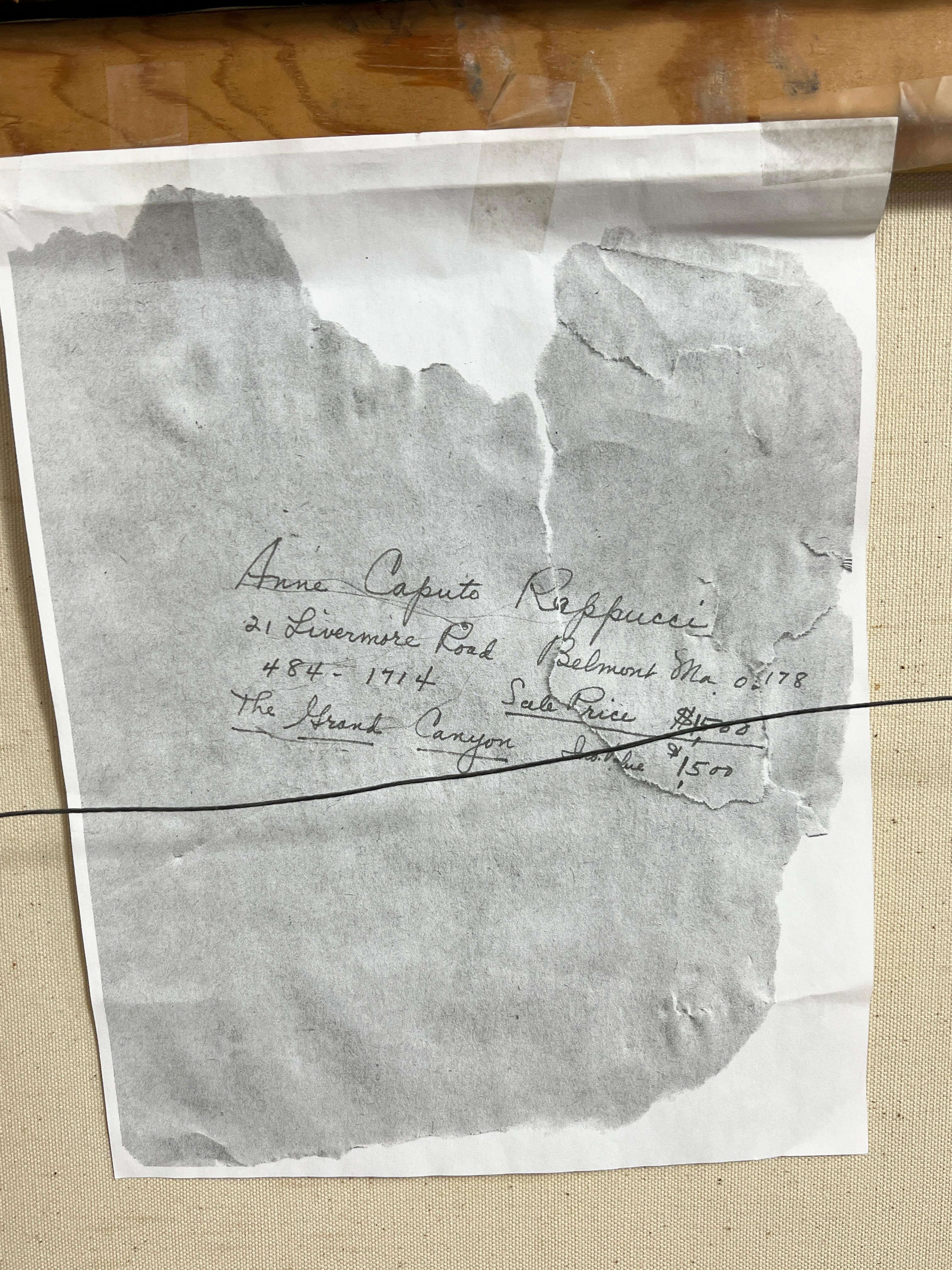 Neoimpressionistisches Grand-Canyon-Gemälde von Anne Caputo Reppucci, ca. 1980s im Angebot 2