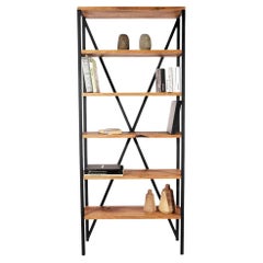 Neo Industrial Bookcase, Oak