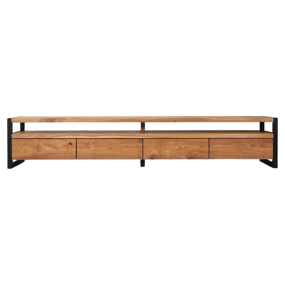 Neo Industrial TV Unit, Oak