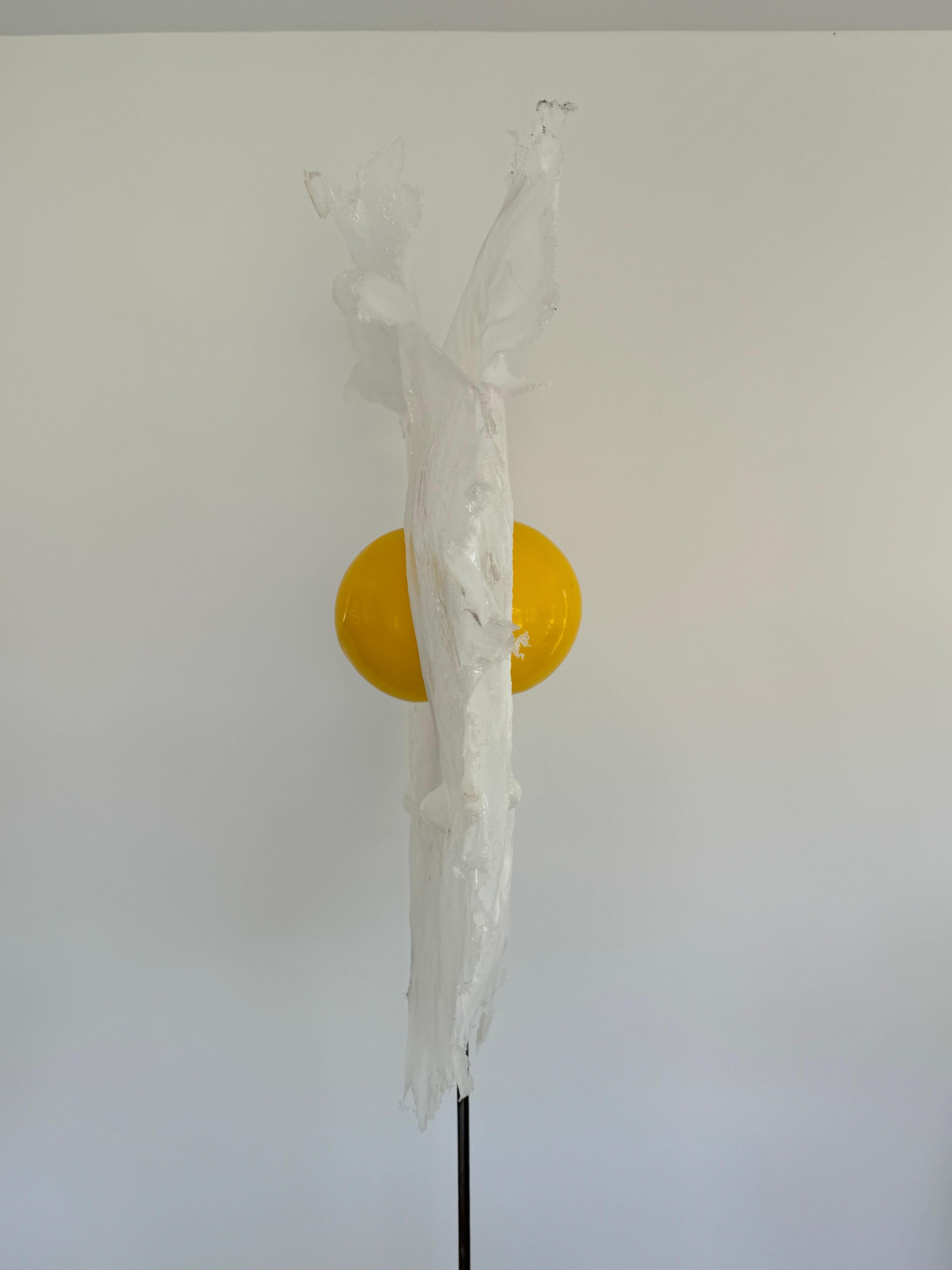 Sculpture lumineuse ou lampadaire Egg de l'artiste français Michel Froment, années 1990 en vente 3