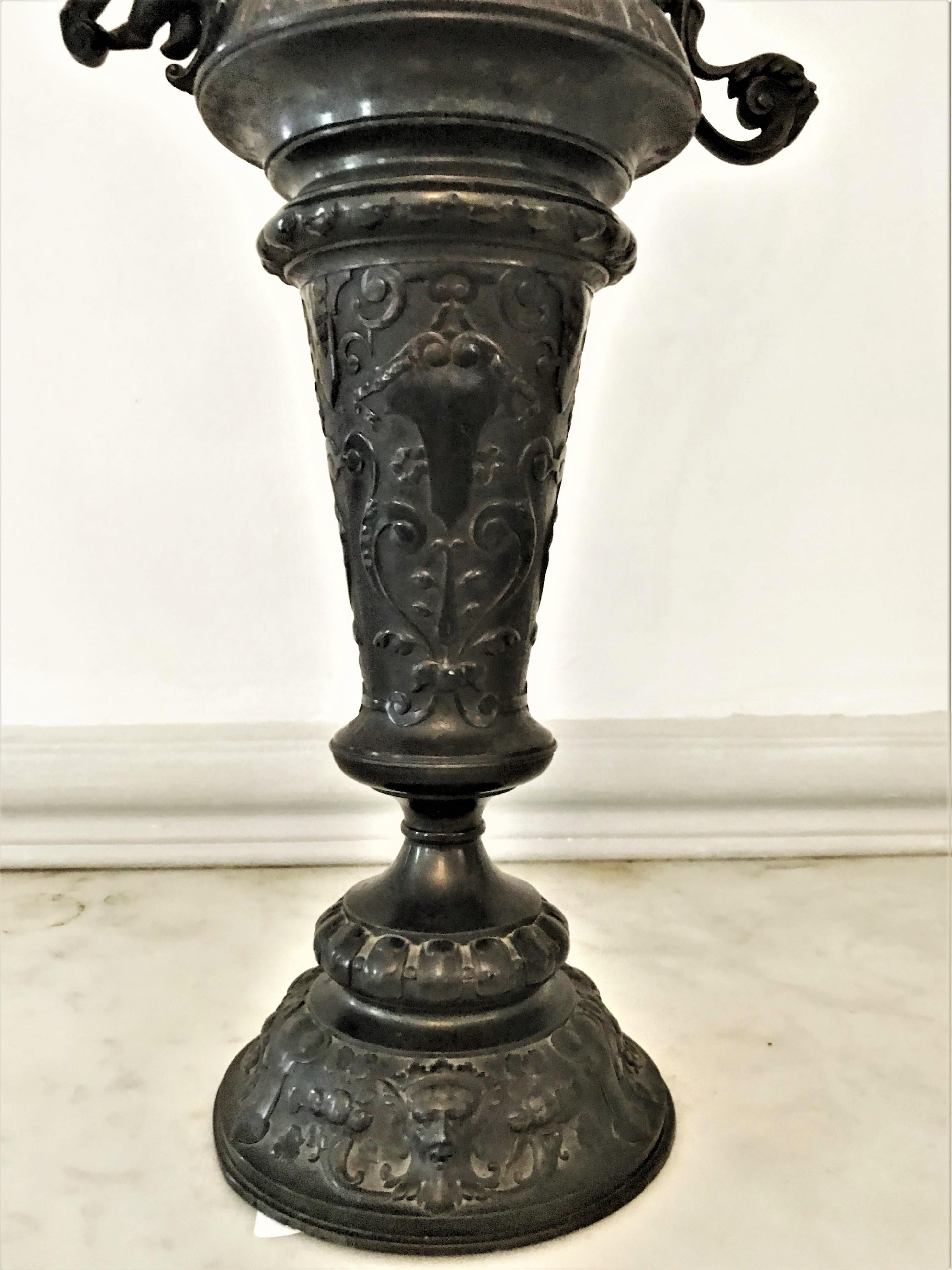 Bronze Neo-Renaissance Angel Ewer 19th Century For Sale