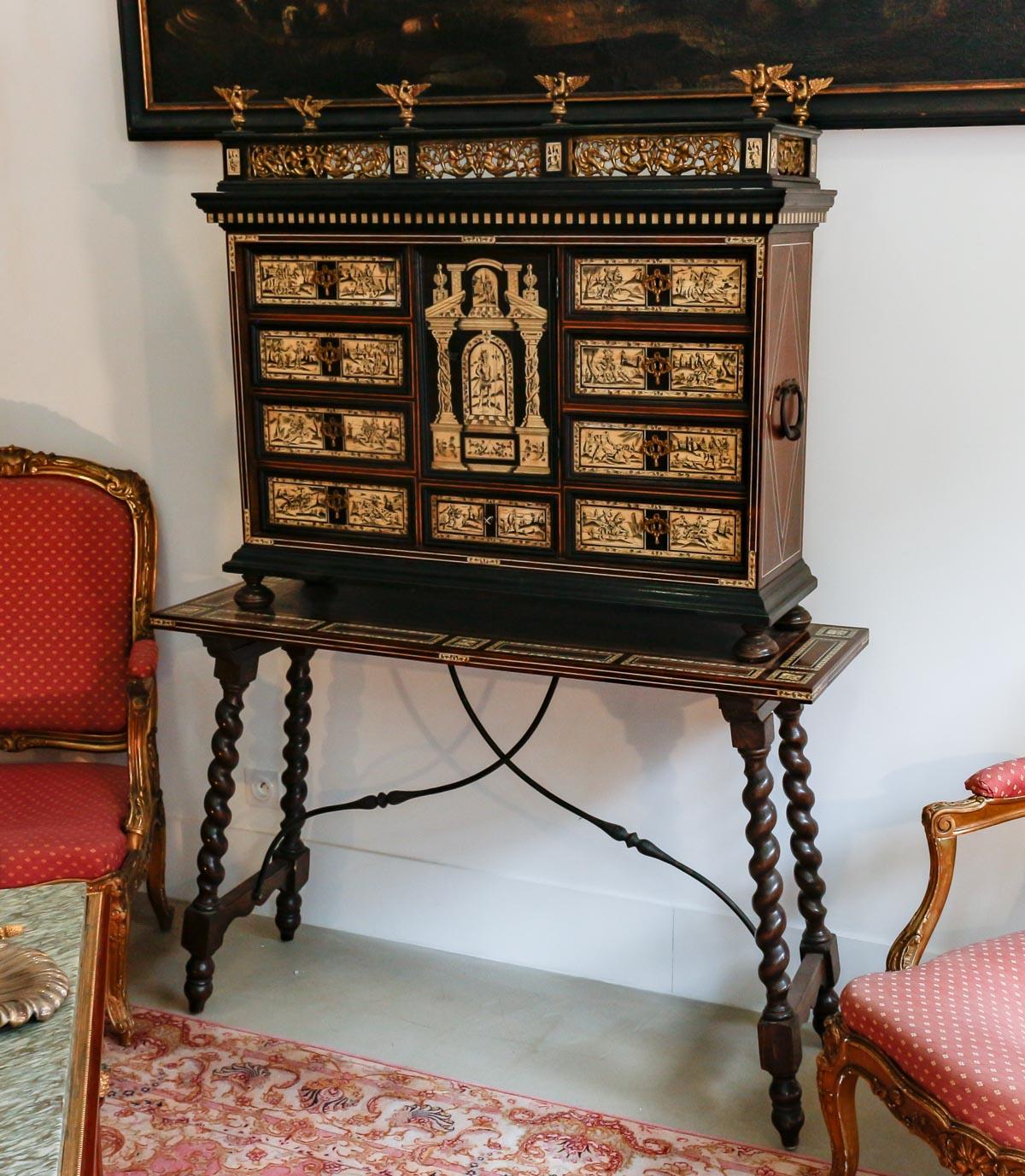 Neo Renaissance Cabinet, Antique Style, Circa 1900. 1