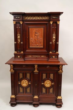 Neo-Renaissance Cabinet by P. Sormani and attr. to E. Lièvre, France, Circa 1870