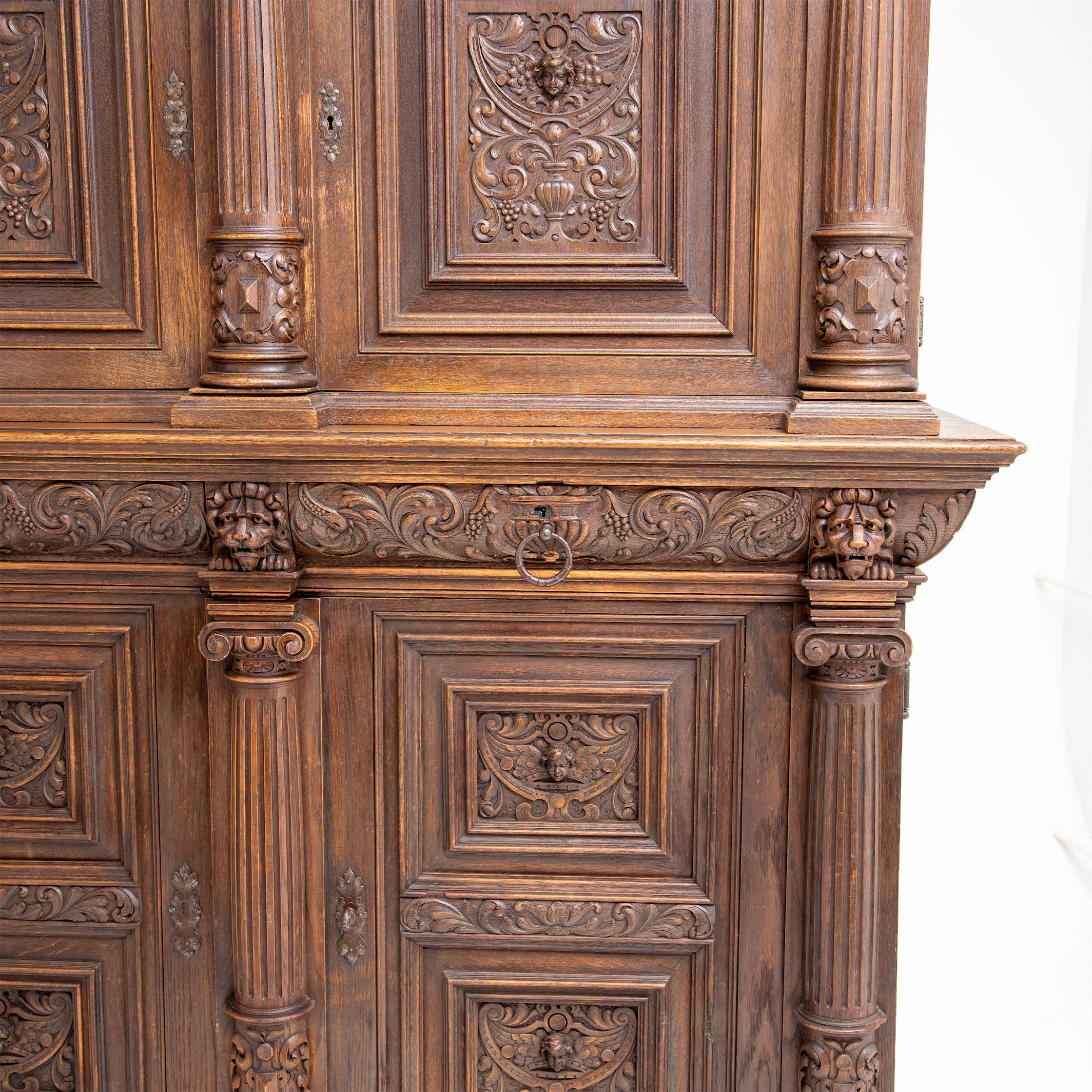 Allemand Cabinet néo-renaissance, fin du 19e siècle en vente