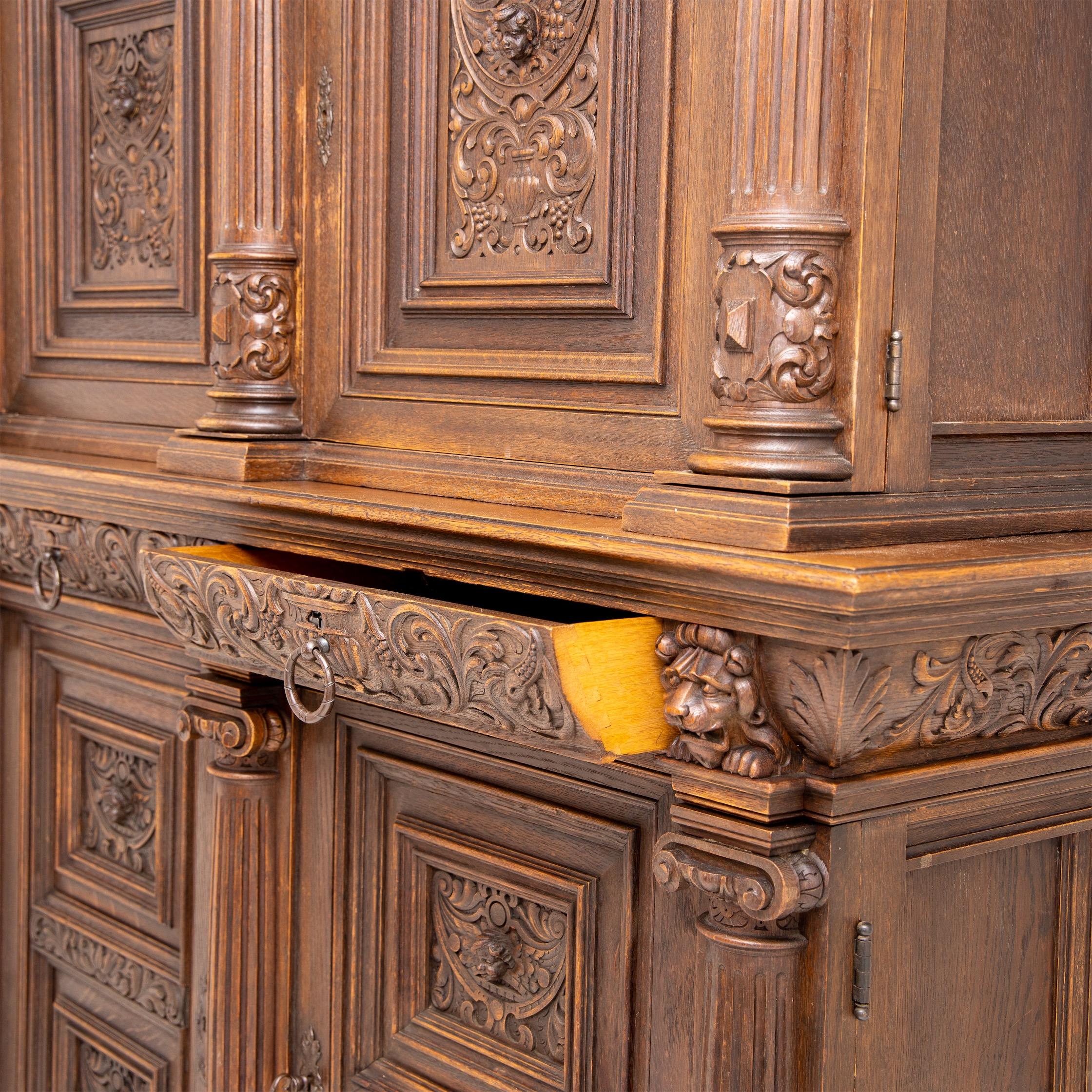 German Neo-Renaissance Cabinet, Late 19th Century For Sale