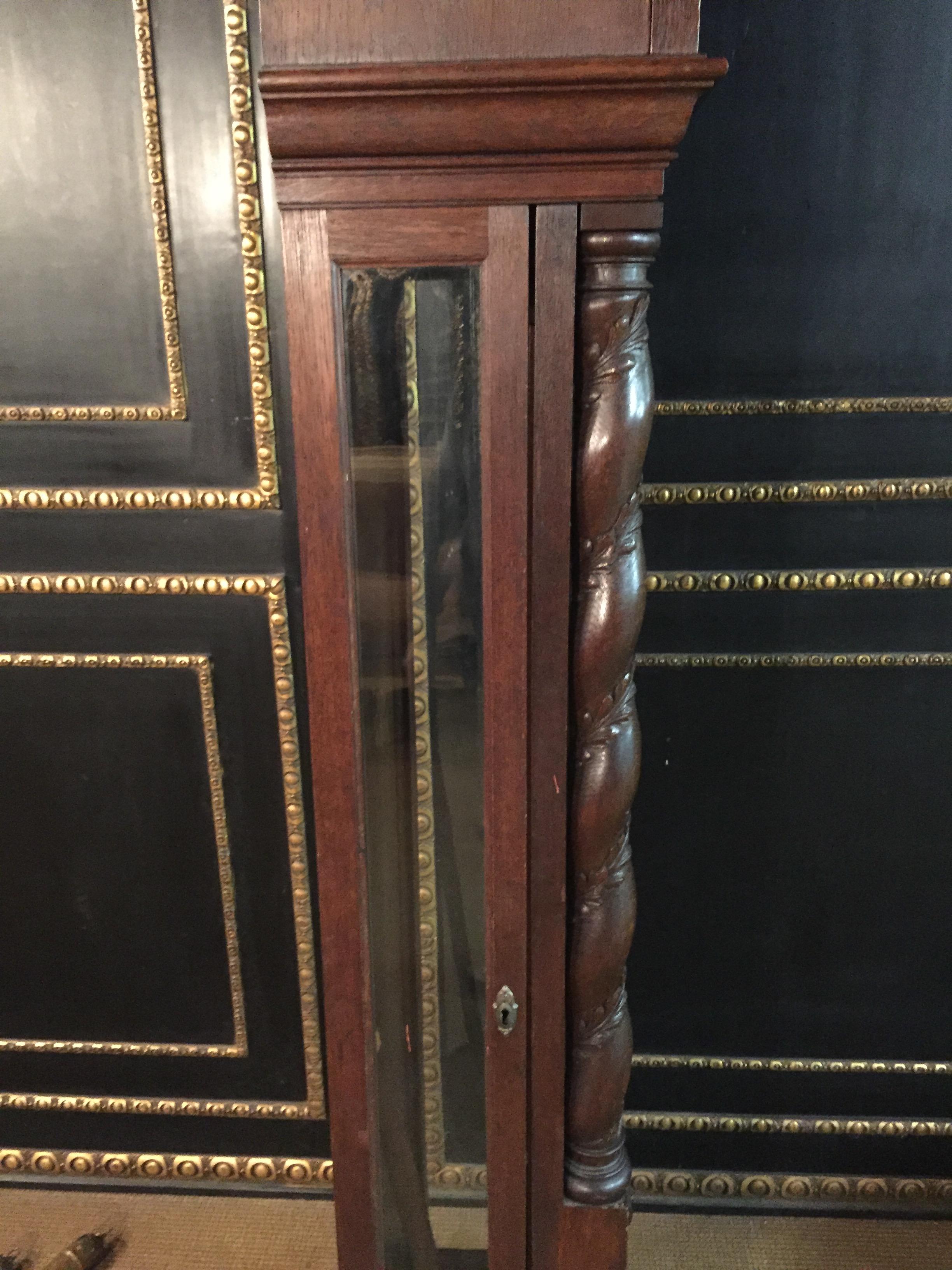 Neo Renaissance Grandfather Clock, circa 1870 with 2 Columns 11