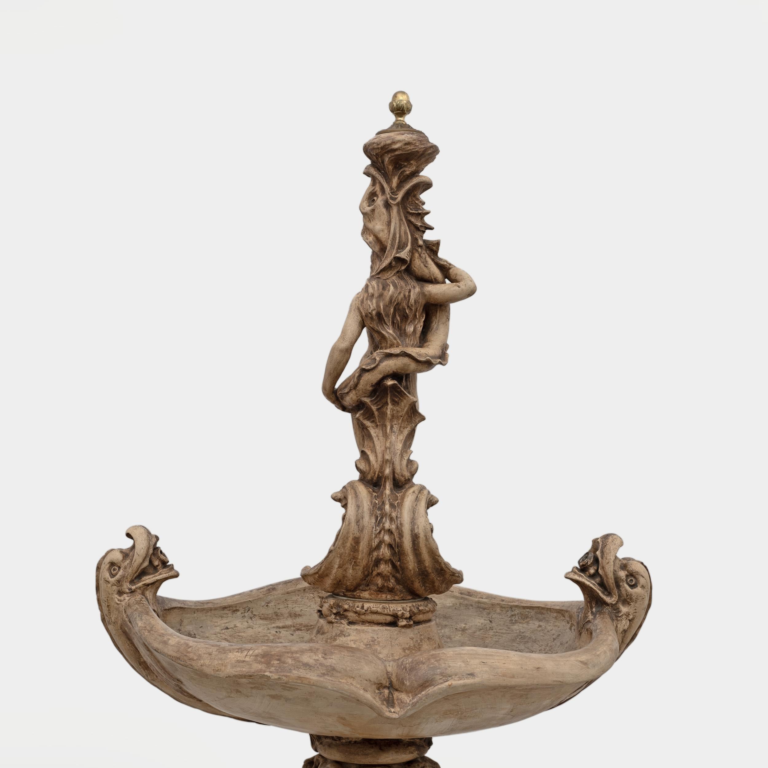 Fontana neorinascimentale italiana in terracotta. Toscana, inizio XIX secolo in vendita 4