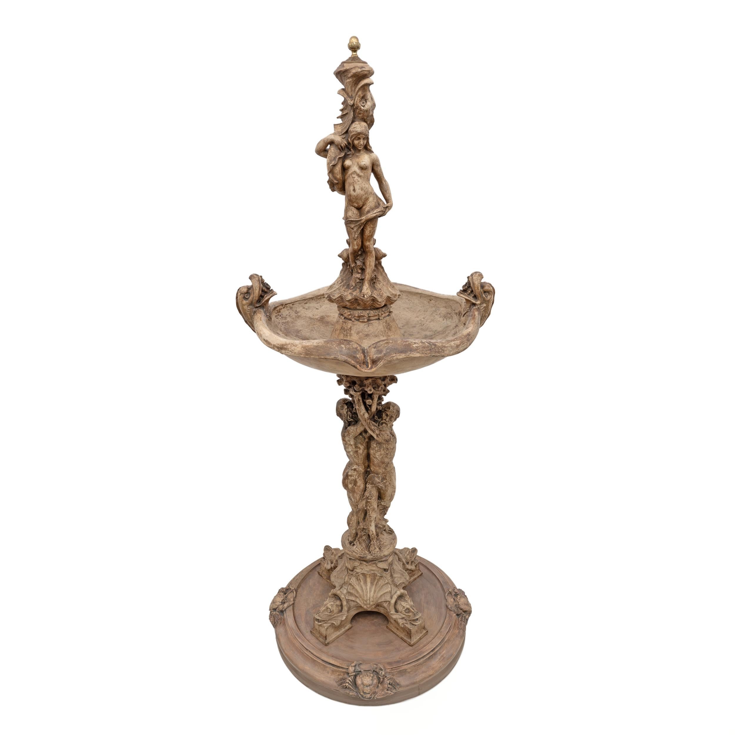 Rinascimento Fontana neorinascimentale italiana in terracotta. Toscana, inizio XIX secolo in vendita