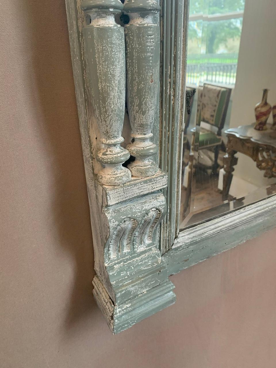 Neo-Renaissance Mirror in Patinated Wood 19th Century For Sale 1