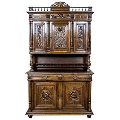 Neo-Renaissance Oak Cupboard, circa 1890