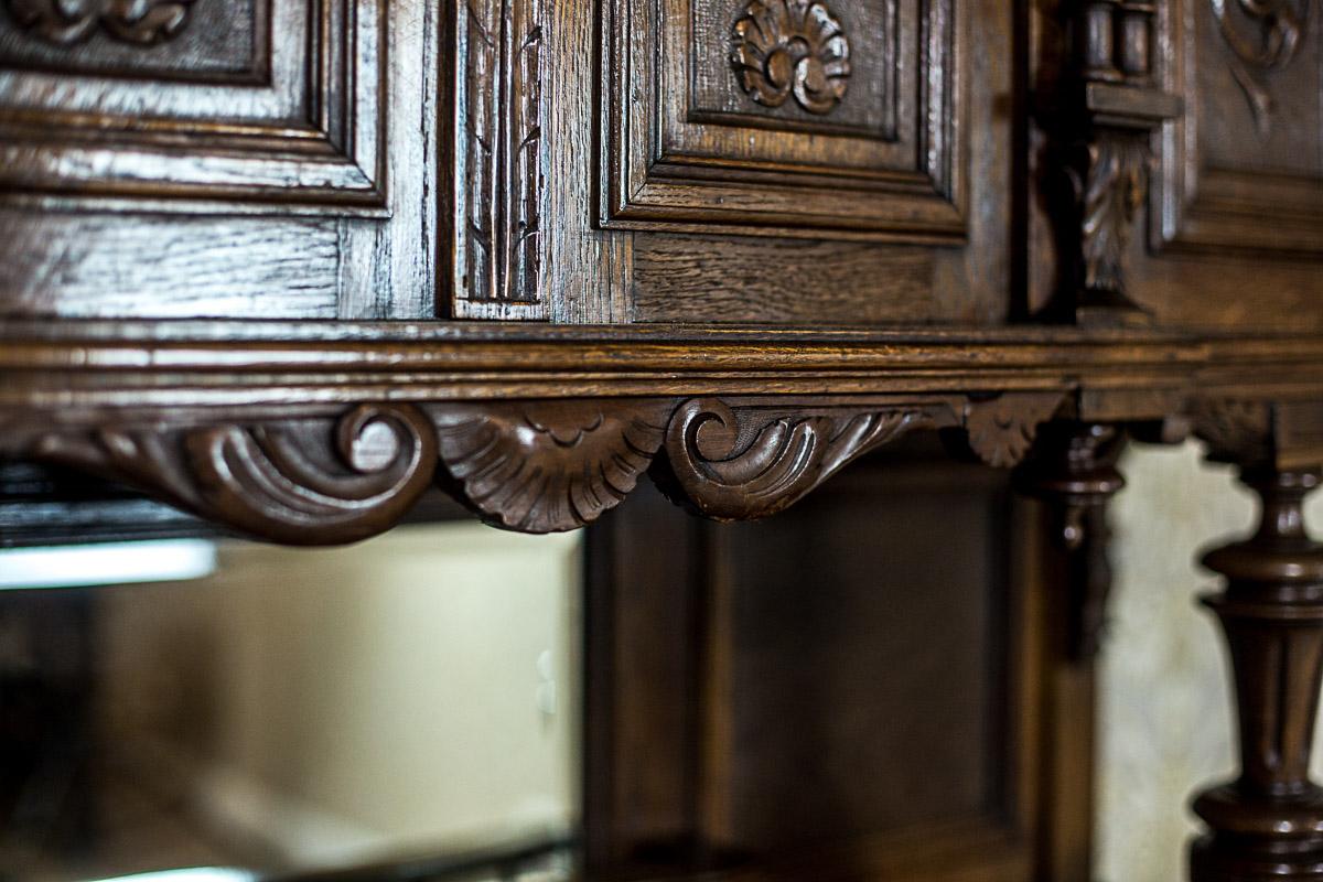 Neo-Renaissance Oak Cupboard or Buffet, circa 19th Century 8