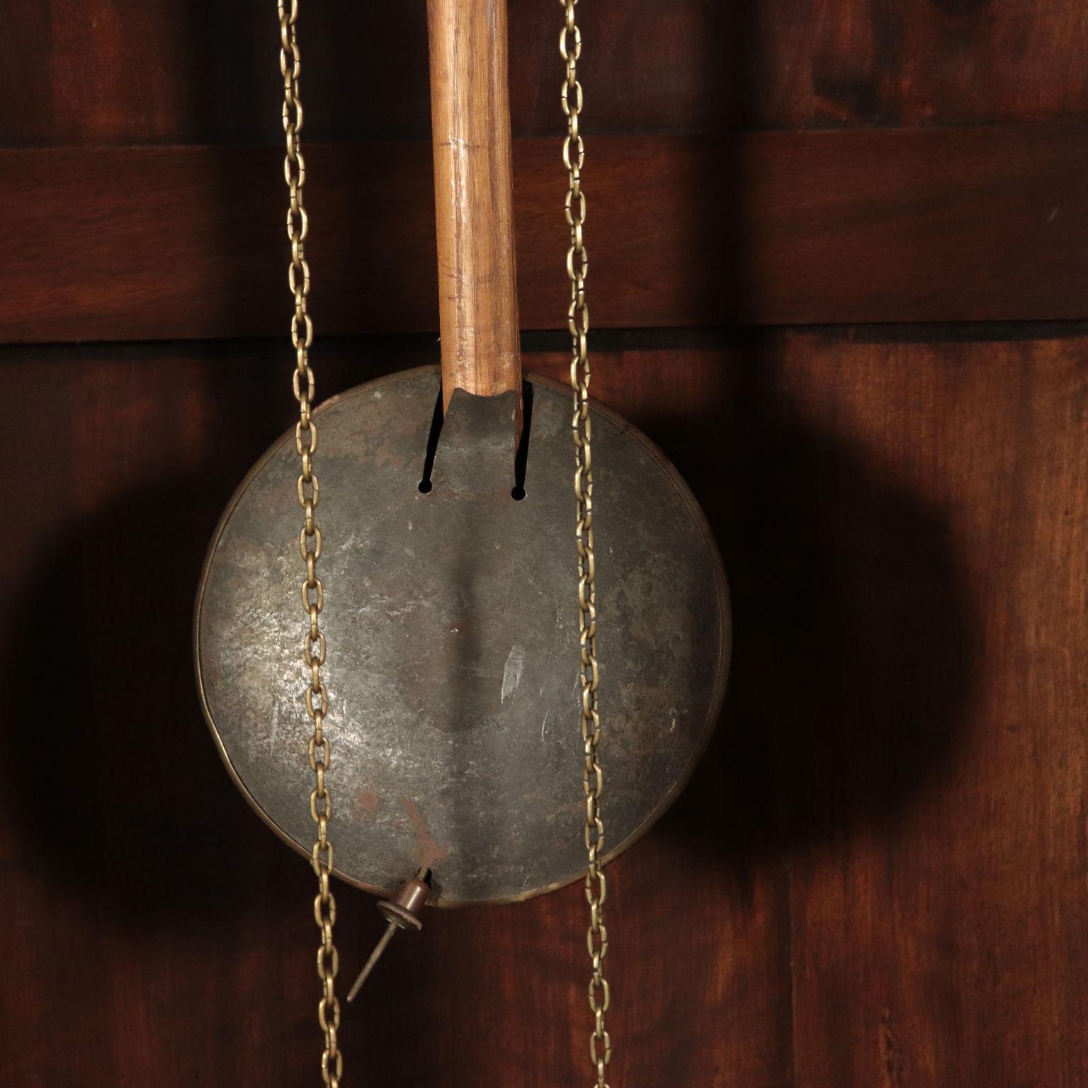 Renaissance Revival Neo-Renaissance Pendulum Clock, Walnut, Italy, 20th Century