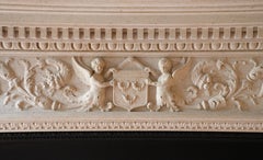 Neo-Renaissance Style Stone Fireplace