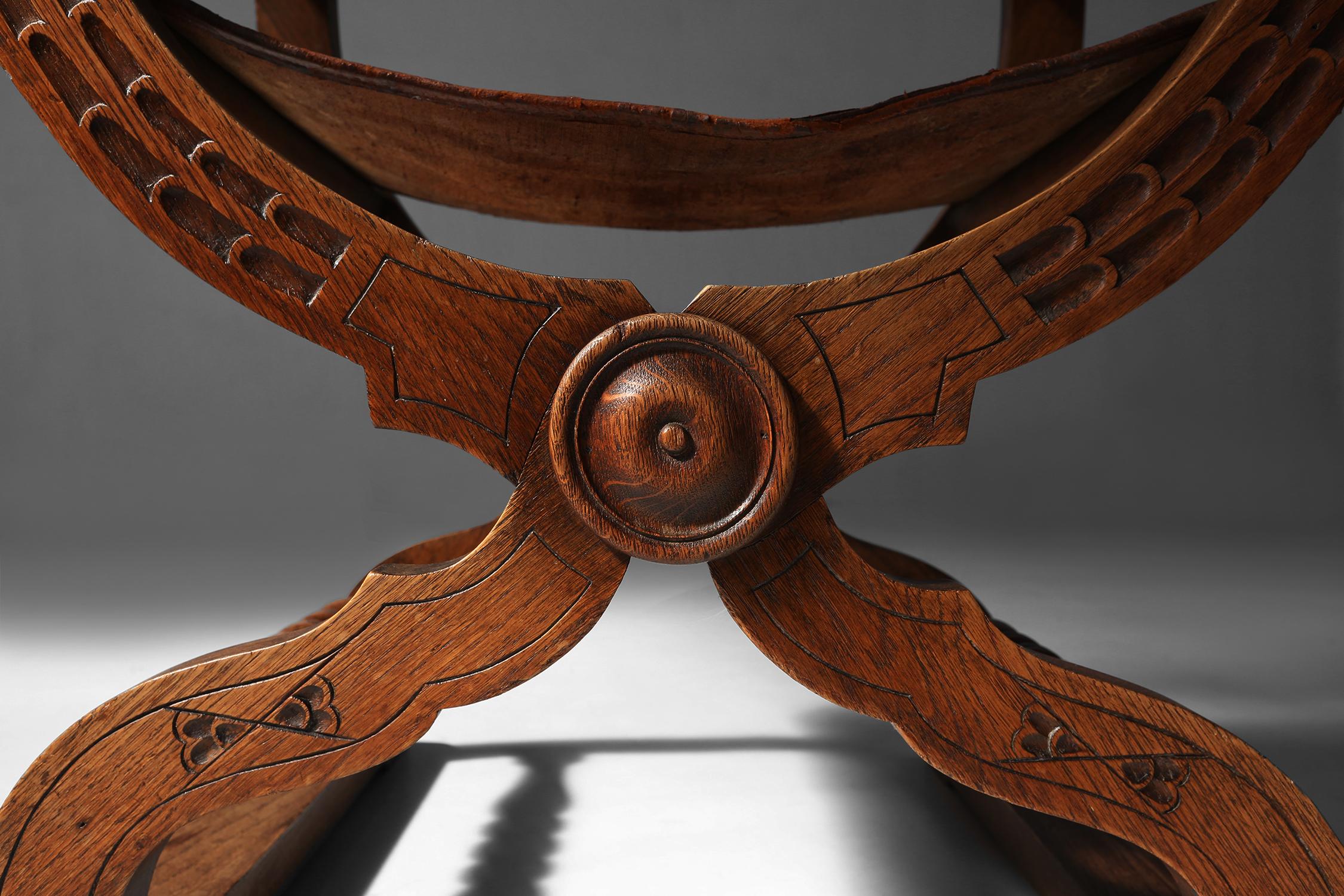 Chaise à trône néo-renaissance 1890 en vente 3