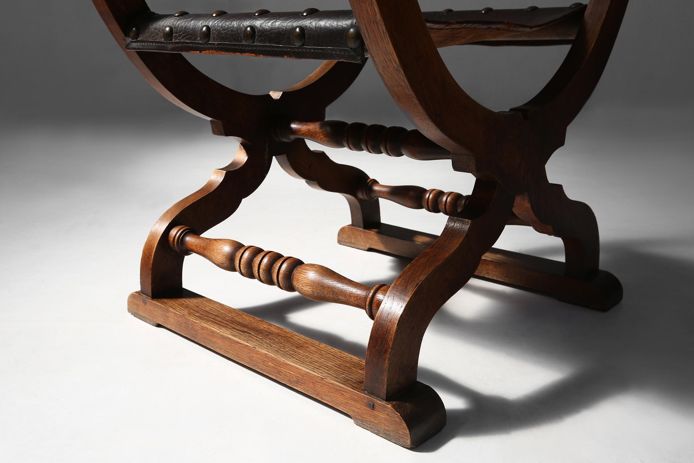Chaise à trône néo-renaissance 1890 en vente 6