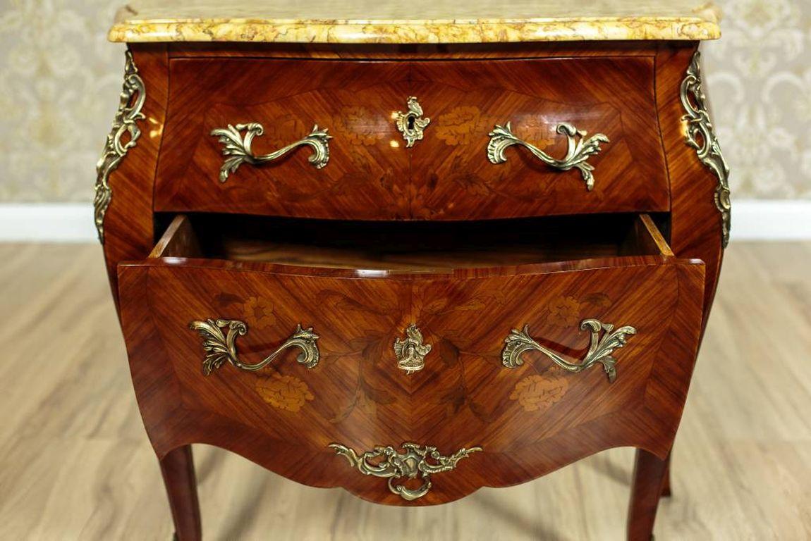 Mid-20th Century Neo-Rococo Dresser Veneered with Mahogany, circa 1930