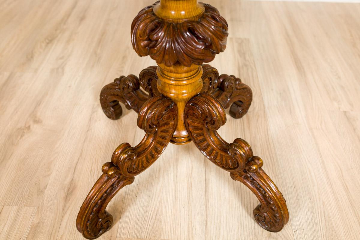 Wood Neo-Rococo Living Room Table, Circa 1860 For Sale