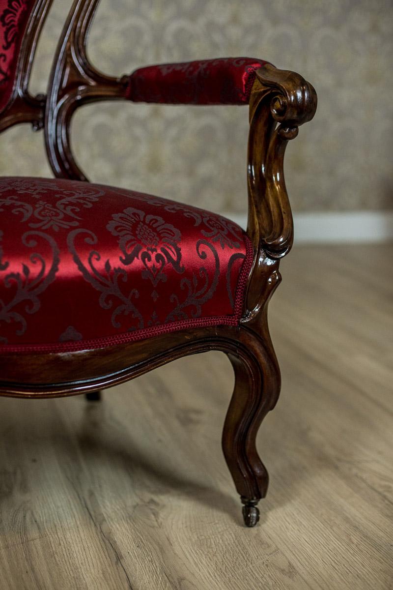 Neo-Rococo Walnut Armchair from the Early 20th Century 2