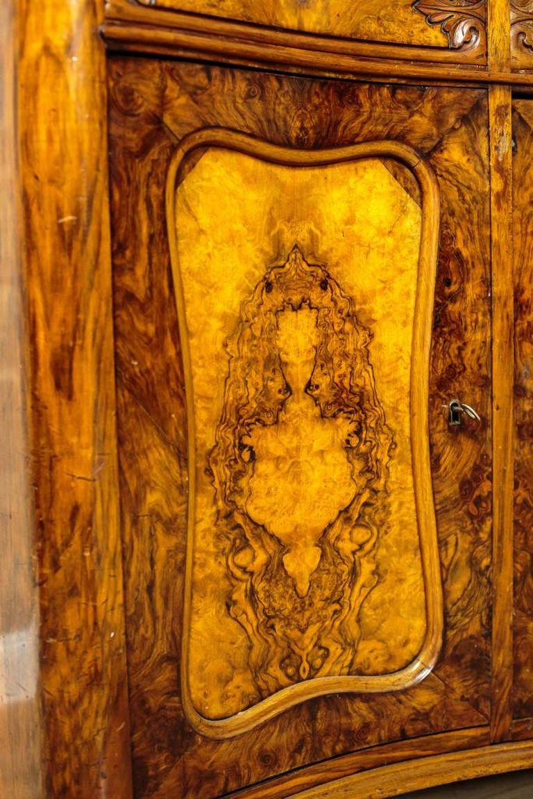 Neo-Rococo Walnut Wood and Veneer Sideboard or Buffet, Circa 1850 For ...