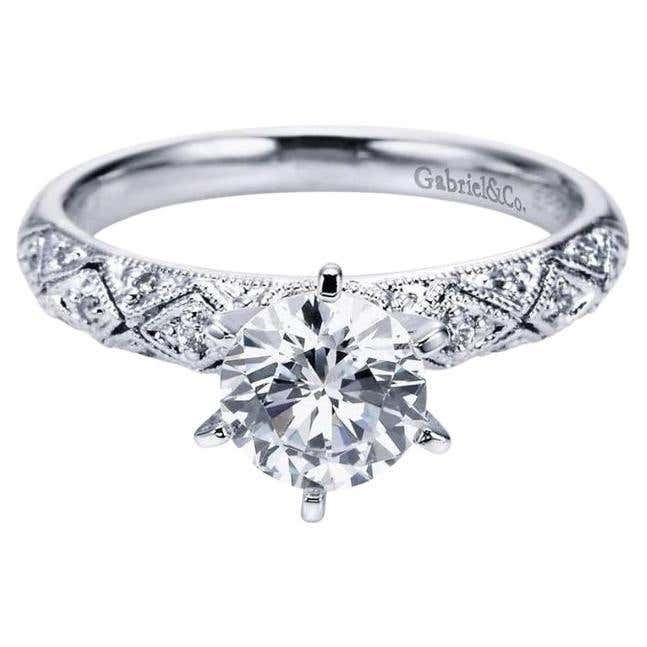 Fancy Solitaire Riings Fancy Solitaire Diamond Engagement Ring For Sale at 1stDibs | fancy ...