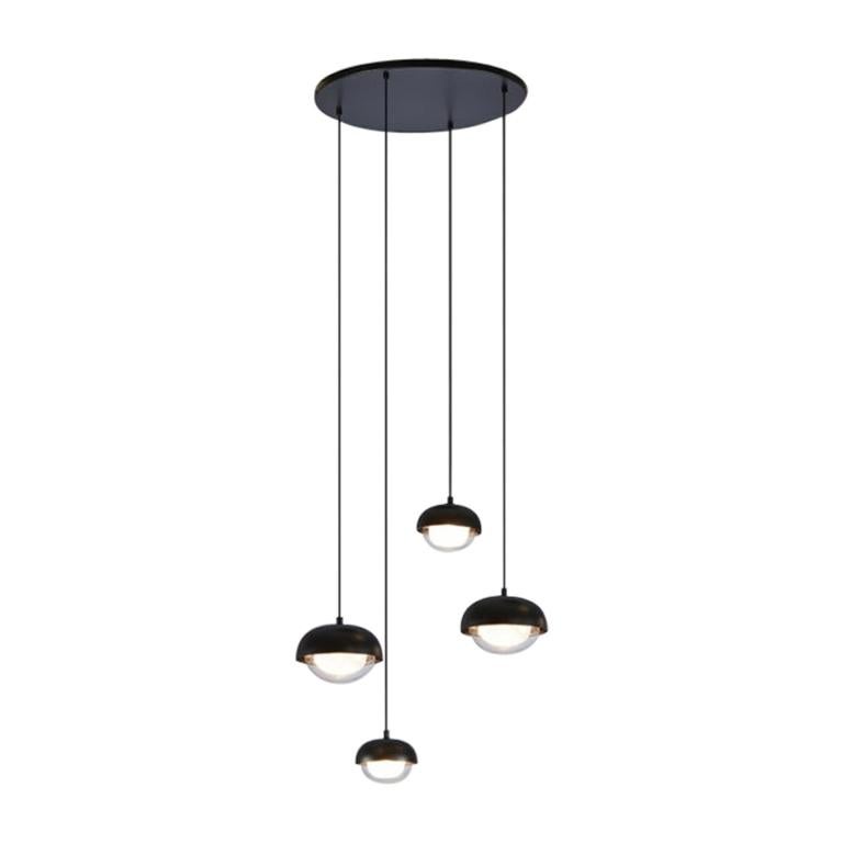 Neo Vintage Muse Metal Chandelier 4 Lamps in Black by Corrado Dotti For  Sale at 1stDibs | neo vintage rc