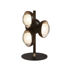 Neo Vintage Muse Table Lamp 3 Globes in Black Metal by Corrado Dotti